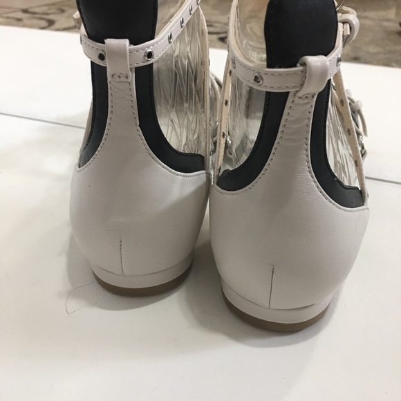 NEW Nine West Strappy Pointy Toe Leather Flats - Picture 3 of 6